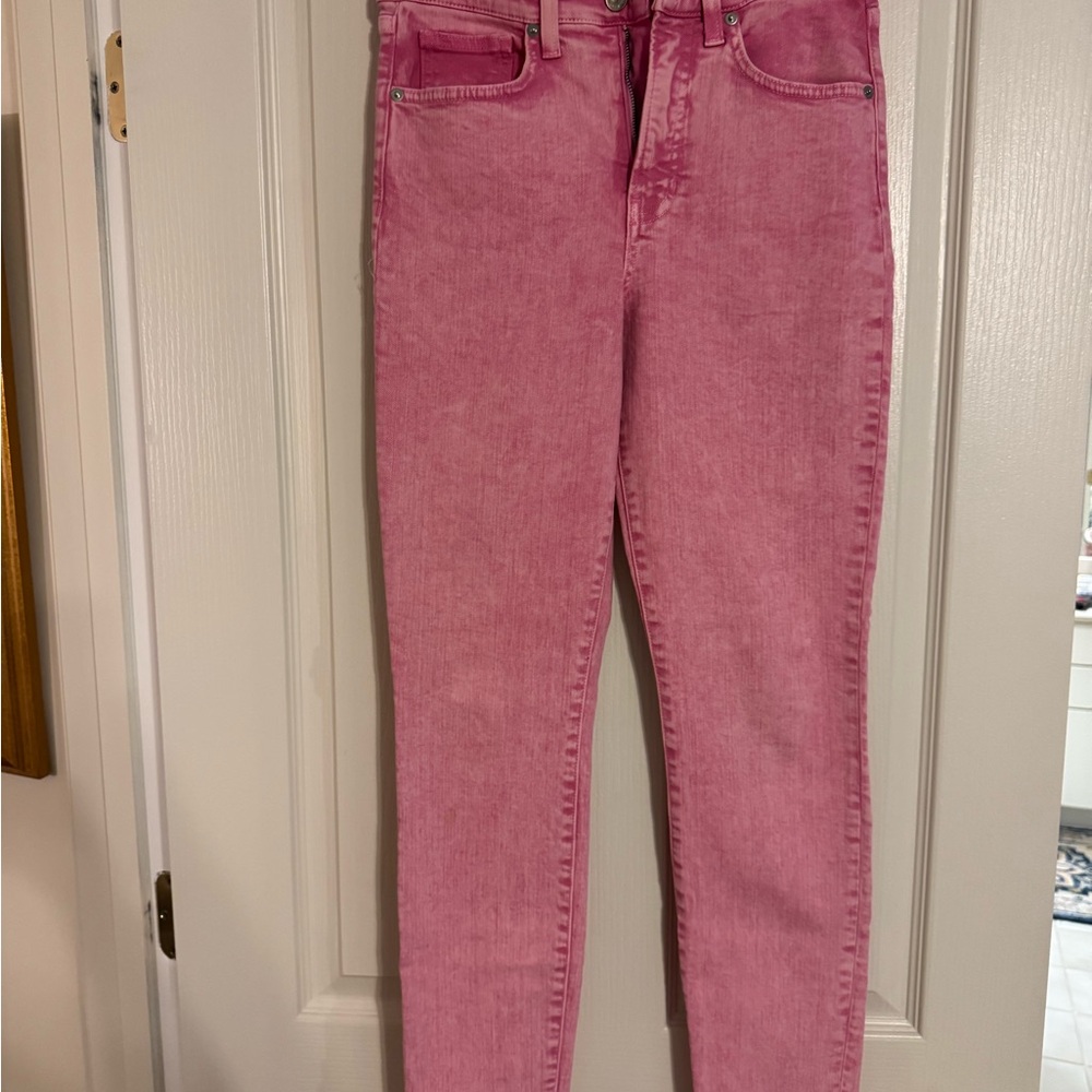 Veronica Beard Pink high rise skinny Denim
